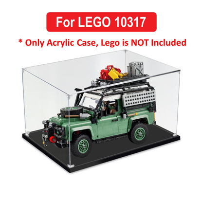 Picture of Acrylic Display Case for LEGO 10317 Icons Land Rover Classic Defender 90 Figure Storage Box Dust Proof Glue Free