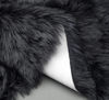 Picture of Black Faux Sheep skin Rug Home idea indoor winter warm Fluffy