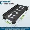 Picture of Game Office Computer Tower Stand PC Case Holder Stand Heavy-Duty  with Wheels