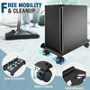 Picture of Game Office Computer Tower Stand PC Case Holder Stand Heavy-Duty  with Wheels