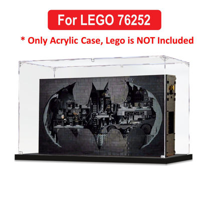 Picture of Acrylic Display Case for LEGO 76252 DC Batman Batcave Shadow Box Figure Storage Box Dust Proof Glue Free