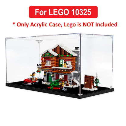 Picture of Acrylic Display Case for LEGO 10325 Icons Alpine Lodge Winter Village Christmas Figure Storage Box Dust Proof Glue Free