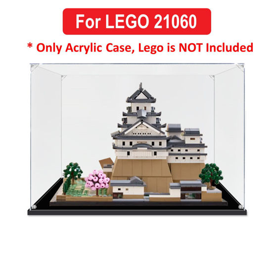 Picture of Acrylic Display Case for LEGO 21060 Architecture Himeji Castle Figure Storage Box Dust Proof Glue Free