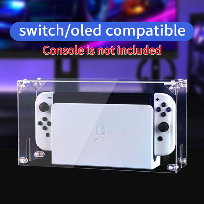 Picture of Protective Clear Case For Nintendo Switch/OLED Acrylic Cover Dust Proof Glue Free