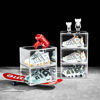 Picture of 3X Premium Sneaker Acrylic Display Shoe Box Storage Case Clear  Stackable