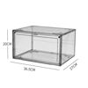 Picture of 3 X Premium Sneaker Acrylic Display Shoe Box Storage Case Clear  Stackable Dark clear