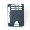 Picture of Slim Wallet RFID Front Pocket Wallet Minimalist Secure Thin Credit Card Holder (Blue) Cross Grain - copy