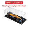 Picture of Acrylic Display Case for 1:18 SPARK MCLAREN F1 MCL35M WINNER 2021 ITALIAN GP #3 RICCIARDO Diecast Car Model Figure Storage Box Dust Proof Glue Free