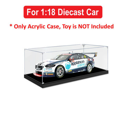 Picture of Acrylic Display Case for 1:18 BIANTE ZB COMMODORE APPLIANCES ONLINE WAU 3RD 2020 BATHURST 1000 #25 MOSTERT/LUFF Diecast Car Model Figure Storage Box Dust Proof Glue Free