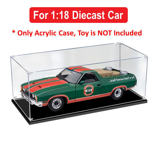 Picture of Acrylic Display Case for 1:18 CLASSIC CARLECTABLES FORD XC FALCON GS UTE VICTORIA BITTER Diecast Car Model Figure Storage Box Dust Proof Glue Free