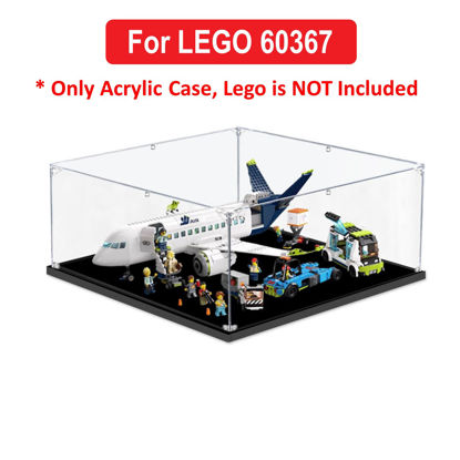 Picture of Acrylic Display Case for LEGO 60367 CITY Passenger Airplane Figure Storage Box Dust Proof Glue Free