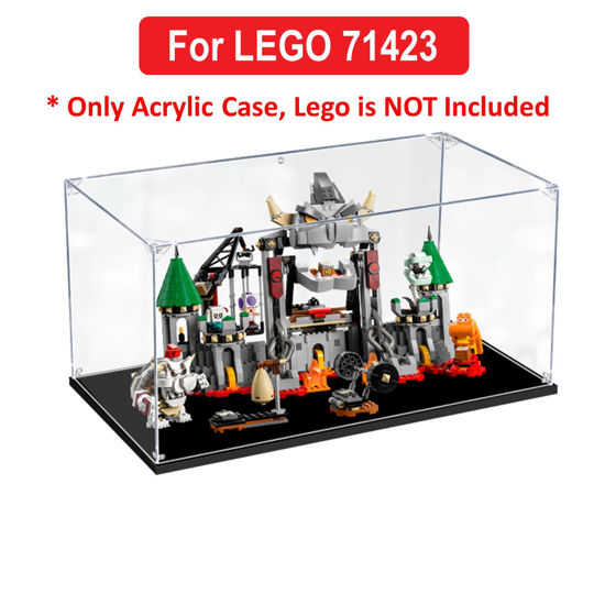 Picture of Acrylic Display Case for LEGO 71423 Super Mario Dry Bowser Castle Battle Expansion Set Figure Storage Box Dust Proof Glue Free