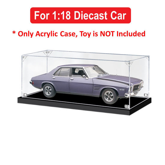 Picture of Acrylic Display Case for 1:18 CLASSIC CARLECTABLES HOLDEN HQ SS ULTRA VIOLET Diecast Car Model Figure Storage Box Dust Proof Glue Free