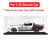 Picture of Acrylic Display Case for 1:18 CLASSIC CARLECTABLES CHEVROLET CAMARO Z28 1981 BATHURST 1000 #21 DICKSON/STEVENS Diecast Car Model Dust Proof Glue Free