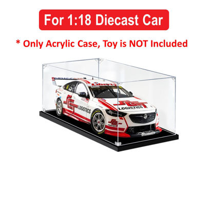 Picture of Acrylic Display Case for 1:18 BIANTE SCT LOGISTICS BJR HOLDEN ZB COMMODORE 2021 MT PANORAMA 500 #4 SMITH Diecast Car Model Dust Proof Glue Free