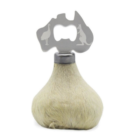 Picture of Genuine Kangaroo Scrotum Bottle Opener Australia Made Melbourne