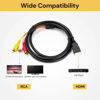 Picture of HDMI to RCA RGB Male AV 3 CA Video Audio Converter Cable For TV DVD Player