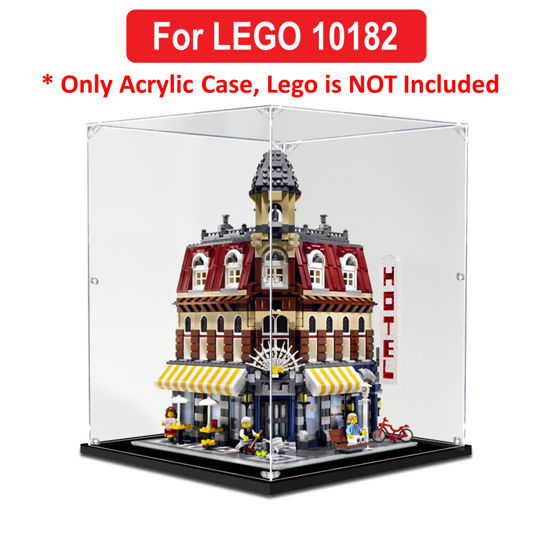 Picture of Acrylic Display Case for LEGO 10182 Creator Expert Cafe Corner Figure Storage Box Dust Proof Glue Free