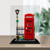 Picture of Acrylic Display Case for LEGO 21347 Icons Red London Telephone Box Figure Storage Box Dust Proof Glue Free