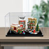 Picture of Acrylic Display Case for LEGO 10308 Icons Christmas High Street Holiday Main Street Winter Village Figure Storage Box Dust Proof Glue Free