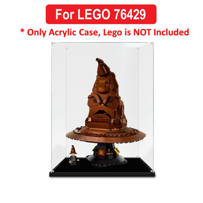 Picture of Acrylic Display Case for LEGO 76429 Harry Potter Talking Sorting Hat Figure Storage Box Dust Proof Glue Free