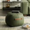 Picture of AMY OTTOMAN GREEN PU LEATHER HOME IDEA