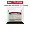 Picture of Acrylic Display Case for LEGO 10334 Icons Retro Radio Figure Storage Box Dust Proof Glue Free