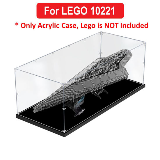 Picture of Acrylic Display Case for LEGO 10221 Star Wars Super Star Destroyer Figure Storage Box Dust Proof Glue Free