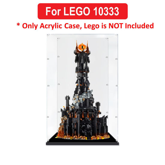 Picture of Acrylic Display Case for LEGO 10333 The Lord Of The Rings Barad-dur Figure Storage Box Dust Proof Glue Free