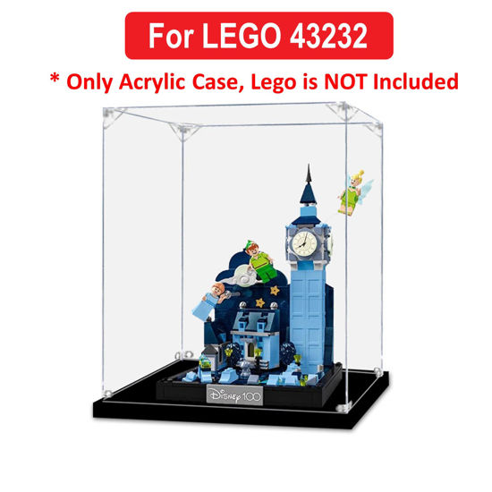 Picture of Acrylic Display Case for LEGO 43232 Disney Peter Pan & Wendy's Flight over London Figure Storage Box Dust Proof Glue Free