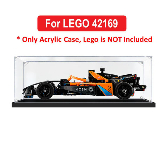 Picture of Acrylic Display Case for LEGO 42169 Technic Neom McLaren Formula Figure Storage Box Dust Proof Glue Free