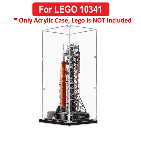 Picture of Acrylic Display Case for LEGO 10341 Icons NASA Artemis Space Launch System Figure Storage Box Dust Proof Glue Free