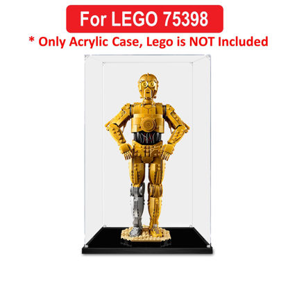 Picture of Acrylic Display Case for LEGO 75398 Star Wars C-3PO Figure Storage Box Dust Proof Glue Free