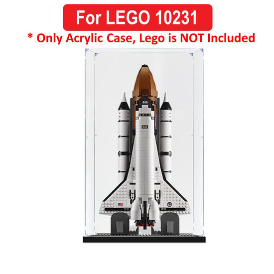 Picture of Acrylic Display Case for LEGO 10231 Creator Expert Shuttle Expedition Figure Storage Box Dust Proof Glue Free