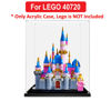 Picture of Acrylic Display Case for LEGO 40720 Mini Disney Sleeping Beauty Castle Figure Storage Box Dust Proof Glue Free