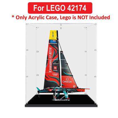 Picture of Acrylic Display Case for LEGO 42174 Technic Emirates Team New Zealand AC75 Yacht Figure Storage Box Dust Proof Glue Free