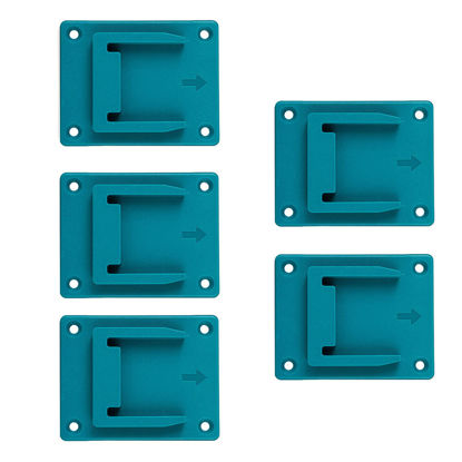 Picture of 5 Power Tool Holder Wall Mount for  makita Bosch  Battery Bracket Screws included