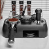 Picture of Coffee Tamper Stand and Portafilter Holder Station for Cafe Home Black 51-58mm