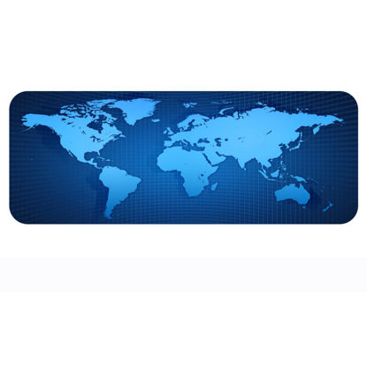 Picture of World Map Gaming Mousepad Mouse Pad Mat Laptop Computer Edge Sewing 900x400x3mm