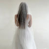 Picture of Bridal beaded veil for a wedding bachelorette party European and American