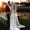 Picture of A lenth bridal veil with Pearl for Euro-american style