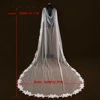 Picture of Pearl & Lace Wedding Shawl Cloak 300x160CM Luxury Euro-American Style Wedding