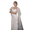 Picture of Wedding Muslin Shawl Floor-Length White Polyamide Net 250x130CM Euro-American