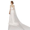 Picture of Elegant Pearl & Lace Wedding Wrap Cream & White Floor-Length Luxury Bridal Shawl