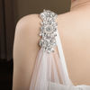 Picture of Elegant Pearl & Lace Wedding Wrap Cream & White Floor-Length Luxury Bridal Shawl