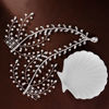 Picture of Elegant Tassel Wedding Headwear Rhinestone Comb Vintage Style 40x10CM