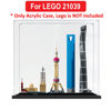 Picture of Acrylic Display Case for LEGO 21039 Architecture Shanghai Skyline Figure Storage Box Dust Proof Glue Free