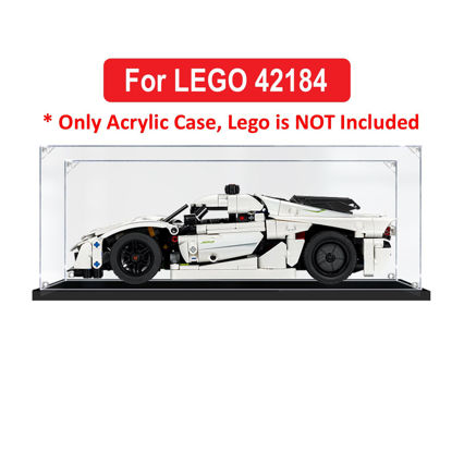 Picture of Acrylic Display Case for LEGO 42184 Technic Koenigsegg Jesko Absolut White Hypercar Figure Storage Box Dust Proof Glue Free