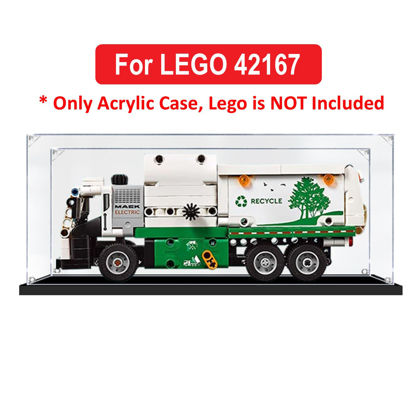 Picture of Acrylic Display Case for LEGO 42167 Technic Mack LR Electric Garbage Truck Figure Storage Box Dust Proof Glue Free