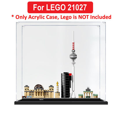 Picture of Acrylic Display Case for LEGO 21027 Architecture Berlin Germany Skyline Figure Storage Box Dust Proof Glue Free